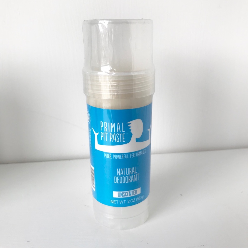 Primal pit paste unscented deodorant stick